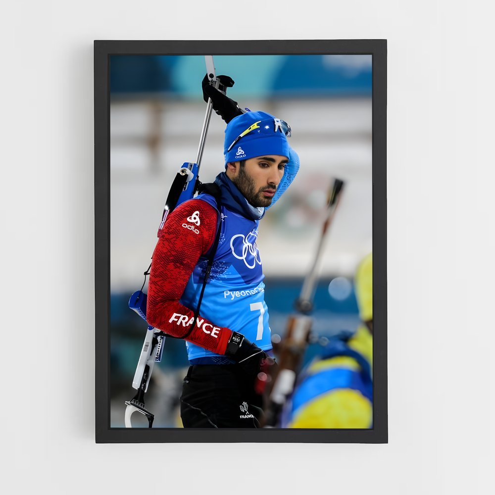 Poster Martin fourcade – affiche Biathlon (vue 2)